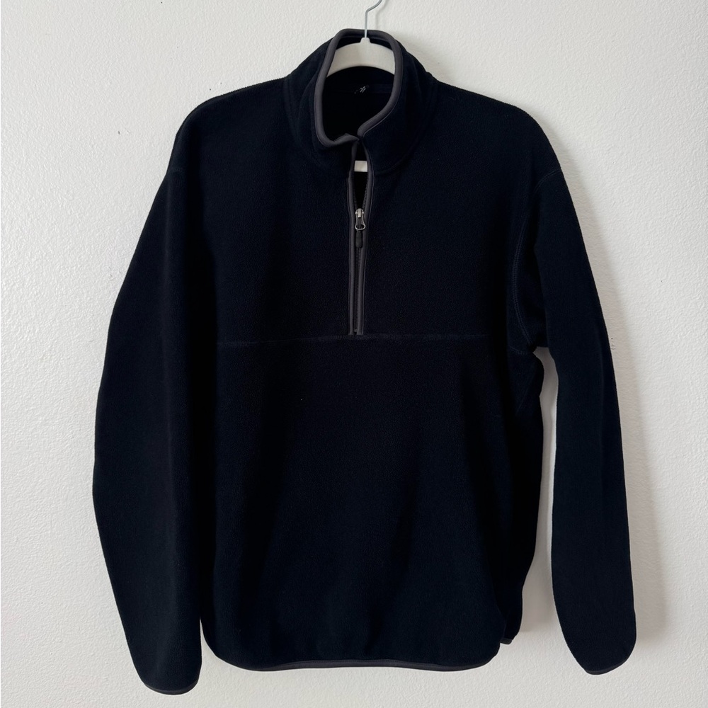 Uniqlo Black Quarter Zip Sweater